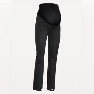 NWT Old Navy Maternity Full-Panel Pixie Flare Pants Dark Gray Size 10